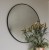 lustro czarne w aluminiowej ramie 80 cm