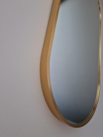 Lustro owalne w złotej ramie 100 cm x 50 cm
