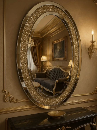 lustro owalne glamour 90x60 złote.jpg