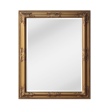 lustro w złotej drewnianej ramie