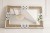 Lustro glamour z pirytami 120x80 zlote