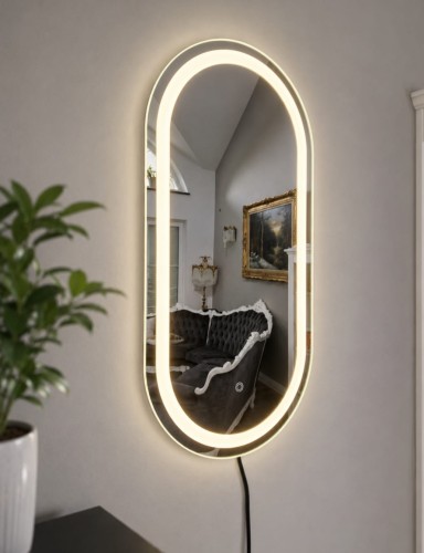 Przejdź do produktu Lustro owalne led 100x50 
