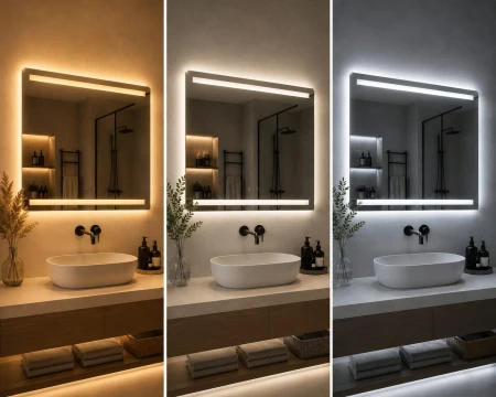 Lustro led 3 kolory światła
