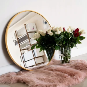 Lustra ścienne okrągłe 80cm ZŁOTE 
